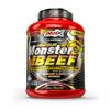 Amix - Monster Beef Protein - Dietary Supplement - Performance Enhancement - Whey Protein - Glutamine Powder - Nutrition - Beef Protein - Chocolate Flavor - 2 kg Tub view 1