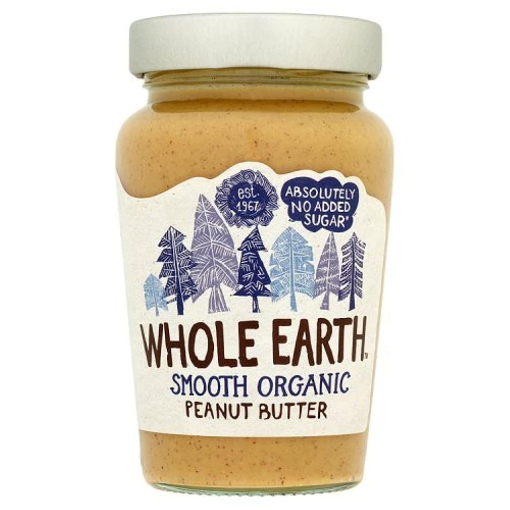 Whole Earth Organic Smooth Peanut Butter, 340g