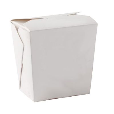 450X Square Oriental Food Box White 26oz Deli Takeaway Noodles