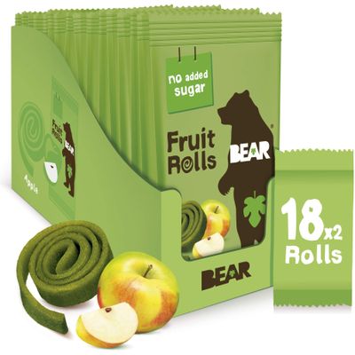 BEAR Apple Pure Fruit Yoyos 20g (Pack of 18)