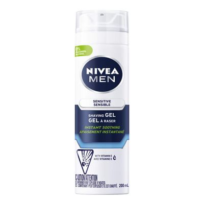NIVEA FOR MEN Sensitive, Shaving Gel 7 oz