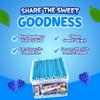 Sweetzone Blue Raspberry Pencils Tub, Pencil Sweets, 100 pc, alal Sweet, Wine gums, American Gum, British Sweets, Sweet Pie, Licorice Liquorice Allsorts, Irresistible for Candy Lovers view 2