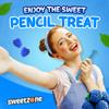 Sweetzone Blue Raspberry Pencils Tub, Pencil Sweets, 100 pc, alal Sweet, Wine gums, American Gum, British Sweets, Sweet Pie, Licorice Liquorice Allsorts, Irresistible for Candy Lovers view 4