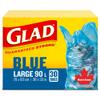 30 Pack 30" x 33" Blue Garbage Bags view 1