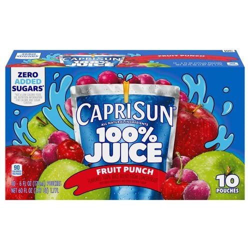 Capri Sun Fruit Punch Ready Juice (10 Bags)