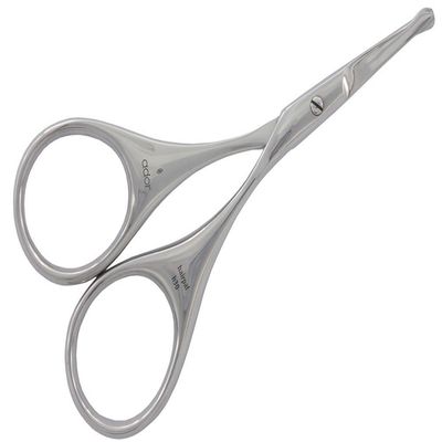 Suvorna Premium Eyebrow Scissors and Nose Hair Scissors With Curved Safety Blades & Rounded Tip for Trimming Small Details Facial Hair, Ear Hair Trimmer, Eyebrow Grooming & Trimming Nasal Hair for men