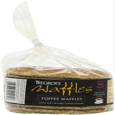 Tregroes Waffles Butter Toffee Waffles 270 g (Pack of 4)