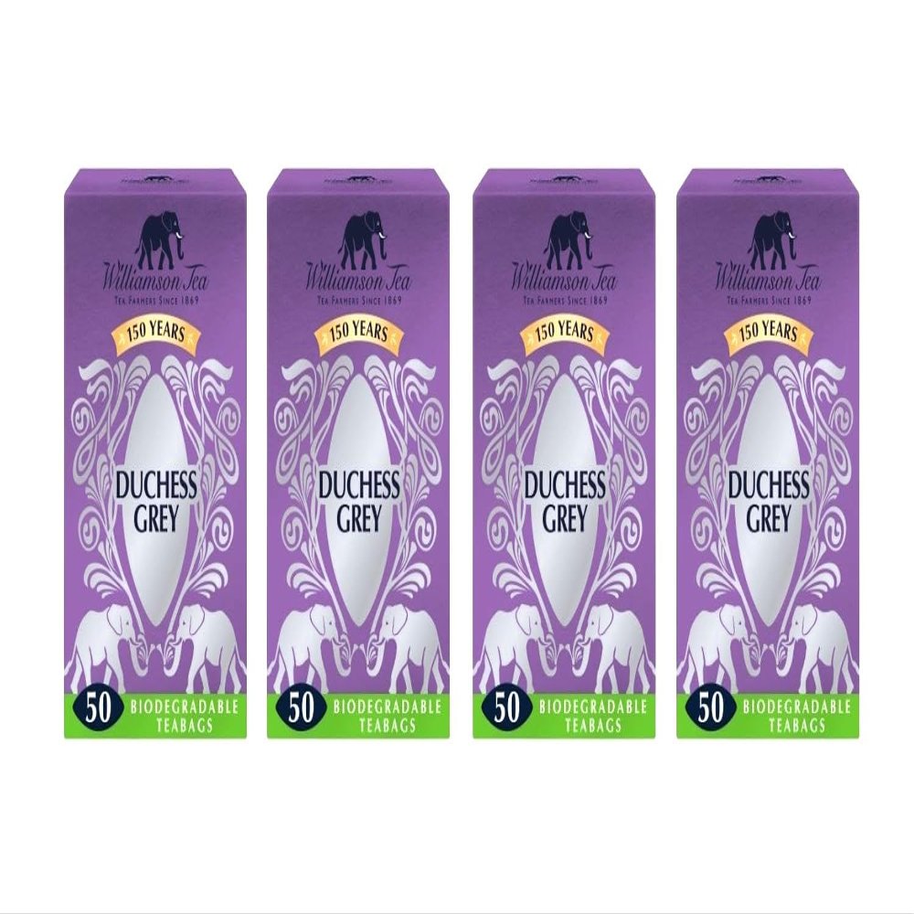 Williamson Tea Duchess Grey (Pack of 4, Total 200 Teabags)