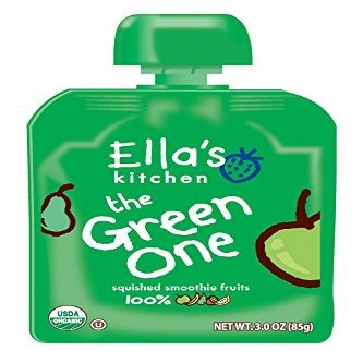 Ella's Kitchen Organic Smoothie Fruits, The Green One, 3 Ounce (Pack of 6) by Ella's Kitchen