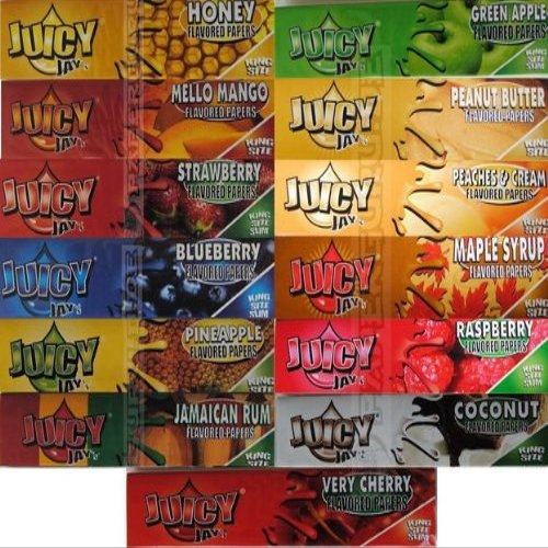 4 Books of Juicy Jays King Size, Pick your flavours or Mix up (Coconut)