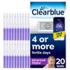 Clearblue Advanced Digital Ovulation Test Kit (OPK) Double Your Chances Of Getting Pregnant, 1 Digital Holder And 20 Ovulation Tests, Try The FREE Clearblue Period & Cycle Tracker App view 1