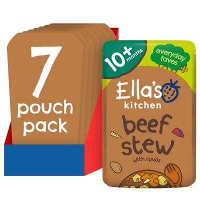 Ella's Kitchen Wonderfully Warming Beef Stew with Spuds 190 g (Pack of 7)