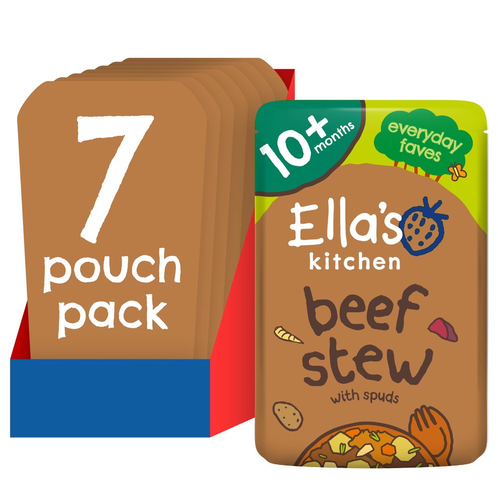 Ella's Kitchen Wonderfully Warming Beef Stew with Spuds 190 g (Pack of 7)
