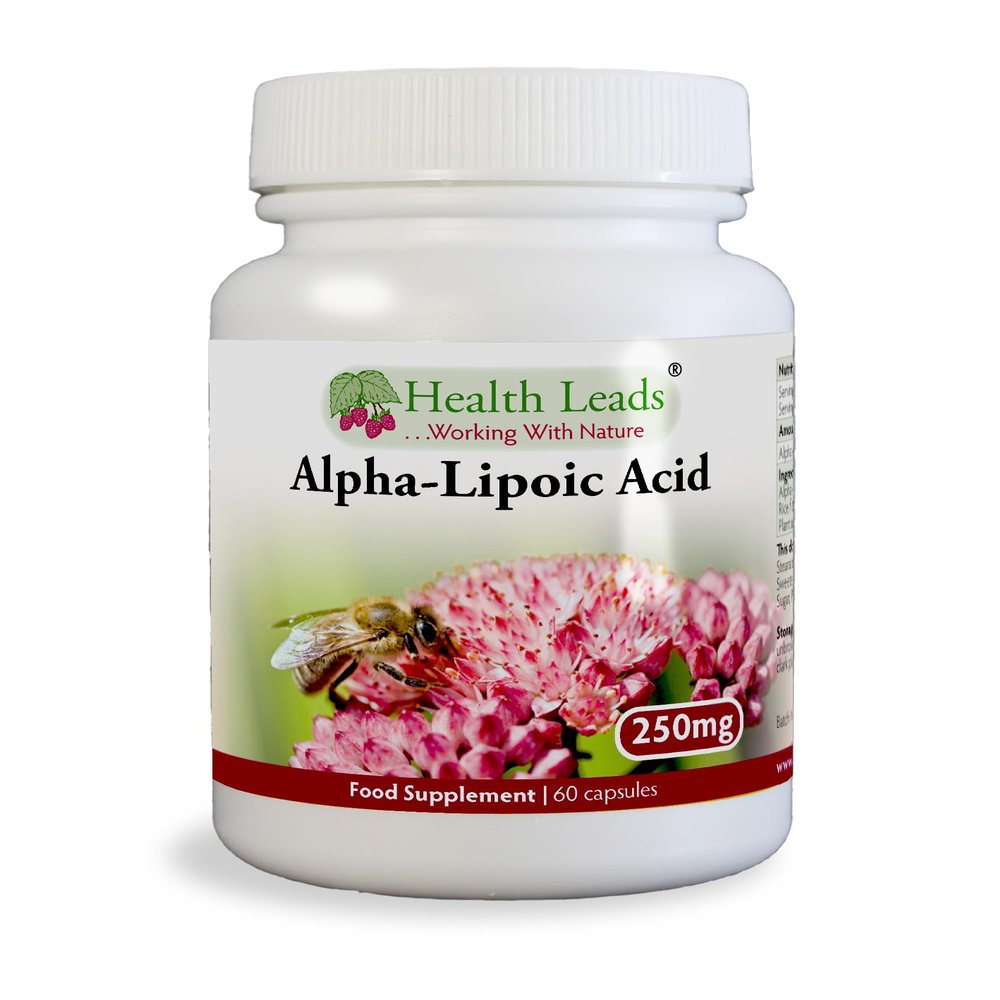 Alpha Lipoic Acid 250mg x 60 Capsules (100% Additive Free Supplements)