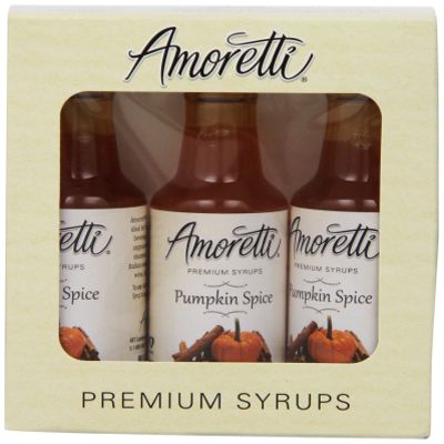 Amoretti Premium Pumpkin Spice Syrup 3 Pack (50ml)