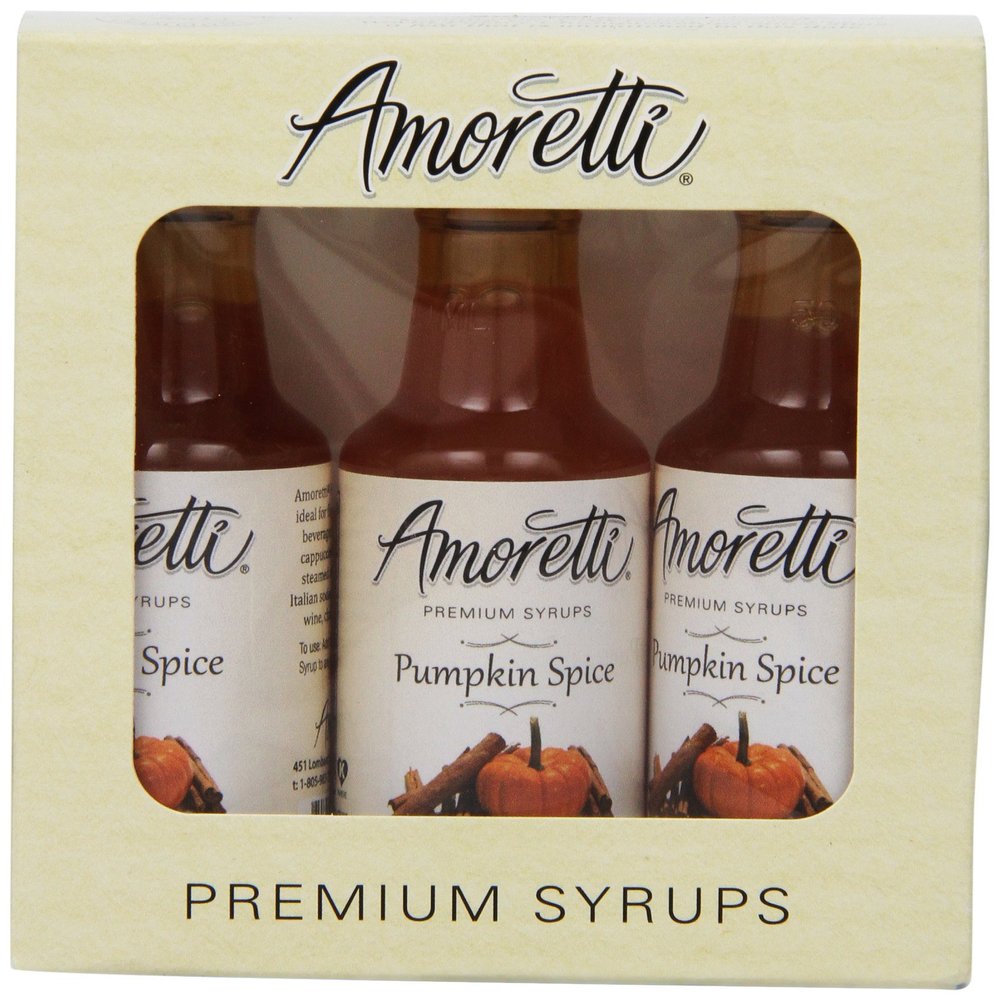 Amoretti Premium Pumpkin Spice Syrup 3 Pack (50ml)