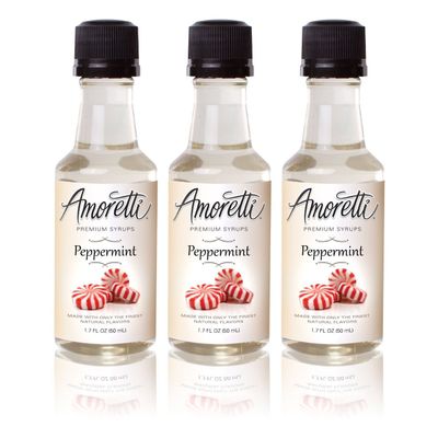 Amoretti Premium Peppermint Syrup 3 Pack (50ml)