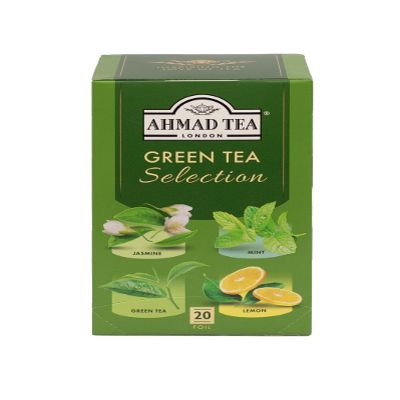 Ahmad Tea Green Tea | Green Tea Selection Pack | 20 Teabag Sachets | 1 Pack