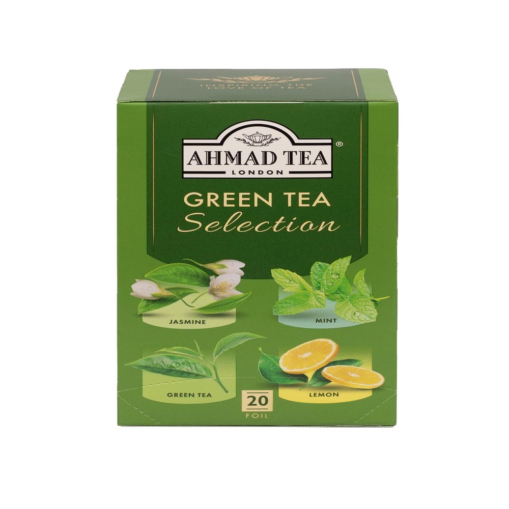 Ahmad Tea Green Tea | Green Tea Selection Pack | 20 Teabag Sachets | 1 Pack