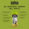 Science in Sport | SiS Go Isotonic Energy Gel | 0.6g Sugar & 22g Carbohydrates per Gel | Vegan | Digestible & Practical | Consumed Without Water | Informed Sport Tested | Apple, 30 x 60ml Gels view 2