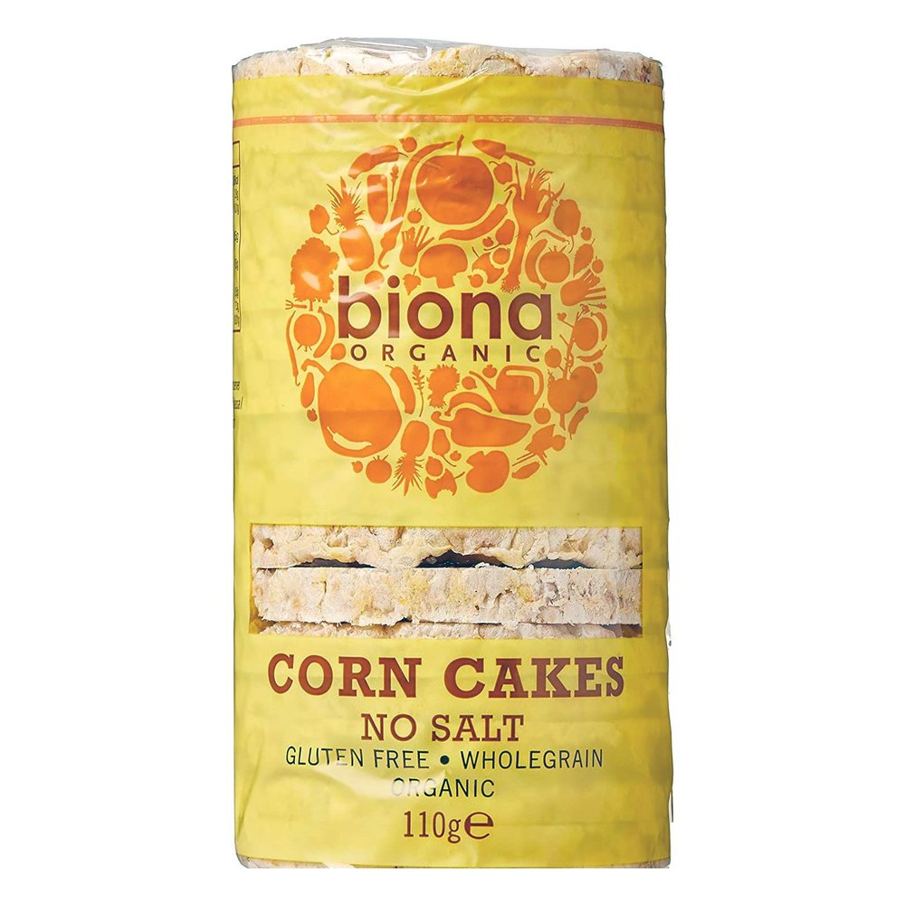 BIONA Organic Corn Cakes 110g (PACK OF 6)