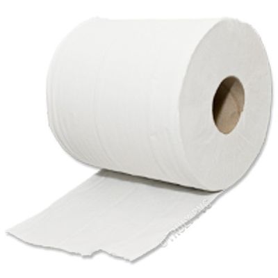 1 x Large Premium Roll of Lint Free Cleaning Tissue - 195mm x 150 metres - Industrial roll of 2 ply White Centre-Feed