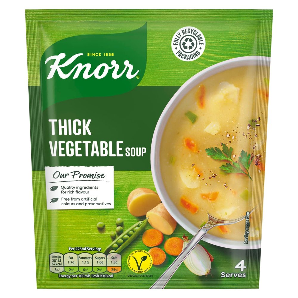 Knorr Dry Packet Soup Thick Vegetable, 75g