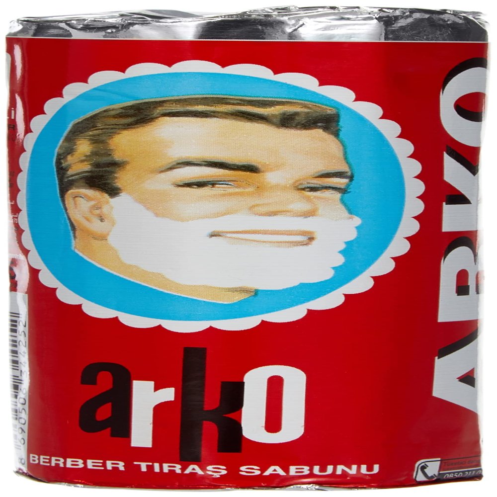 EVYAP Arko Shaving Cream Soap, 6 Pieces, 450 gram