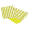 100 x Yellow & White Stripe / Striped Paper Sweet Party Bags - 7" x 9" view 2