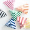 100 x Yellow & White Stripe / Striped Paper Sweet Party Bags - 7" x 9" view 4