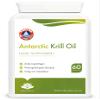 100% Antarctic Krill Oil Capsules 500mg | Natural Source of Astaxanthin & DHA | 1 Month Supply | Krill Oil with Powerful Antioxidant Astaxanthin and Phospholipids | 60 softgels Made for Hellenia view 2