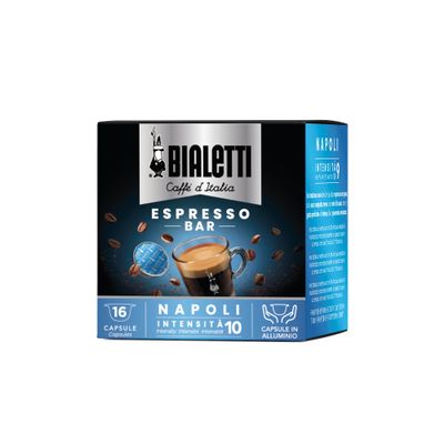 Bialetti: Alluminium 16 coffee capsules "Italia Deca" Gusto ricco (Rich taste) [ Italian Import ]