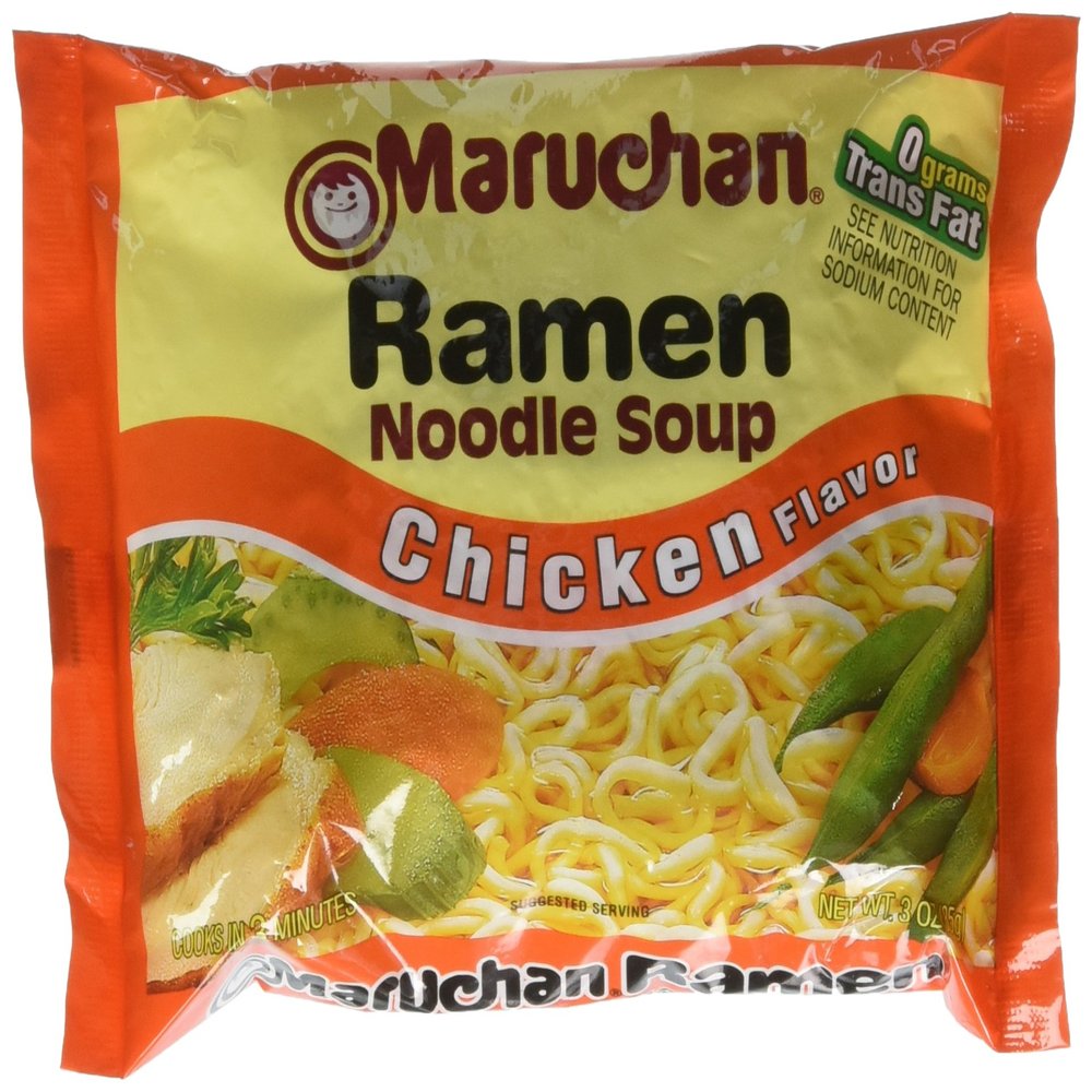 Maruchan Flavor Ramen Noodles, Chicken, 3 Ounce (Pack Of 24)