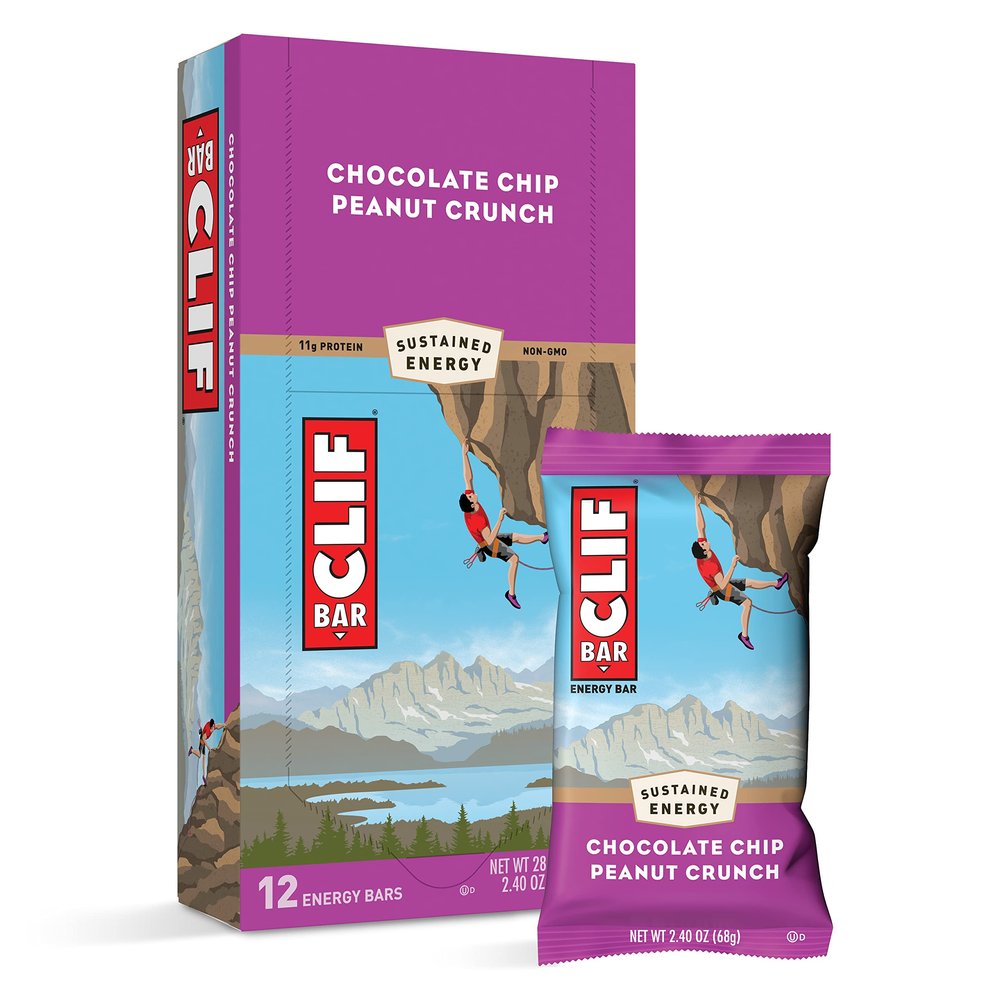 Clif Bar Chocolate Chip Peanut Crunch - Pack of 12