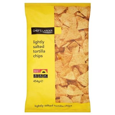 Chefs Larder Lightly Salted Tortilla Chips 6 x 454gram