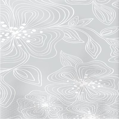 16-Count Elise Premium Patterned Paper Guest Napkins, Urban Floral-Linear Floral