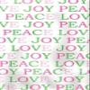 16-Count Elise Premium Patterned Paper Guest Napkins, Pink Sugar-Love, Peace and Joy view 1