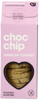 Kent and Fraser Choc Chip Crunchy Cookies 125 g (Pack of 6)