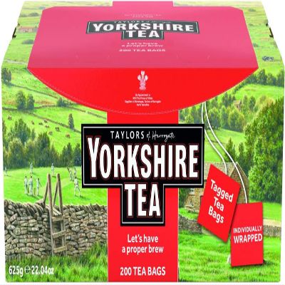 Yorkshire Tea, 200 Individually Wrapped & Tagged Tea Bags
