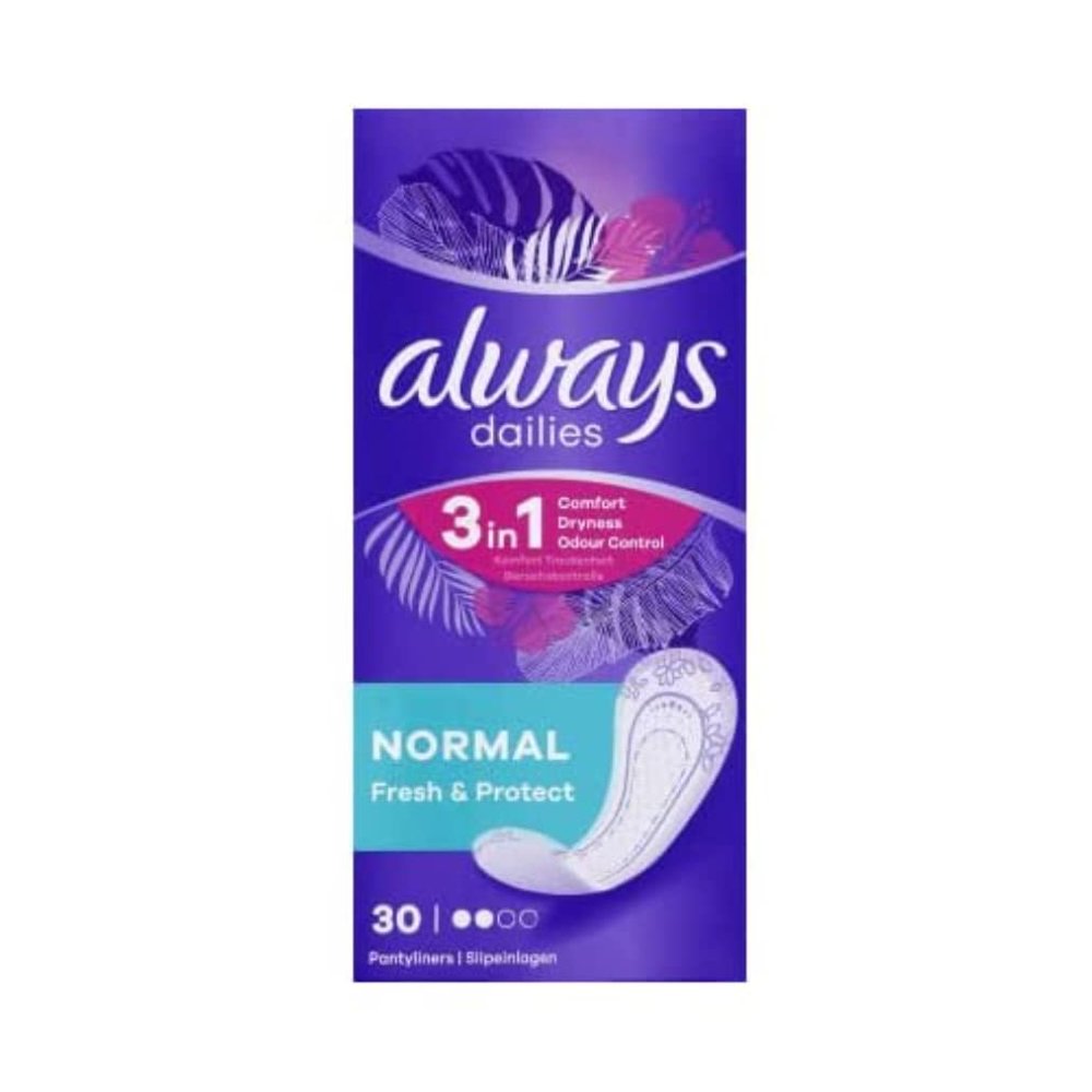 Always Normal Panty Liners with Odour-Neutralising ActiPearls