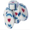 100 x Blue & Silver Thank You Sweets in Buttermint Flavour - Individually Wrapped view 1