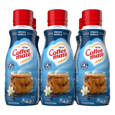 Coffee-mate Liquid Coffee Creamer, French Vanilla, 16 oz., 6 Count