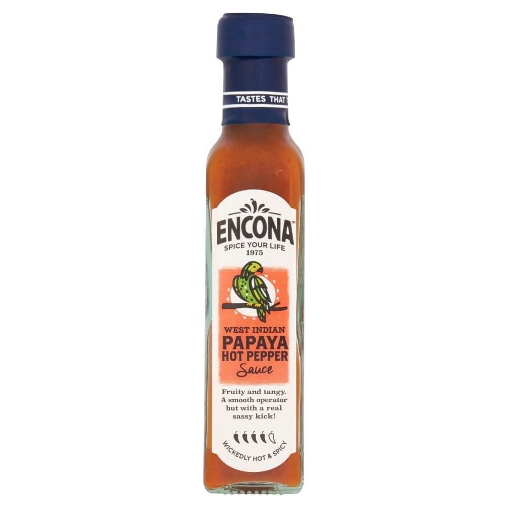 Encona West Indian Smooth Papaya Hot Pepper Sauce, 142g