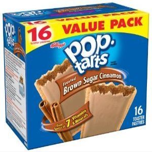Pop-Tarts Breakfast Toaster PastriesValue Pack, 28.8 oz (800 g) 16 Pastries in One Box (Brown Sugar Cinnamon)