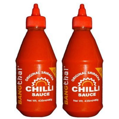 2 x Original Sriracha Chilli Sauce 435ml/480g *Free U.K Post* Bang Thai Brand Extra Hot Sauce Thai Chinese Japanese Dips