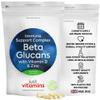 Beta Glucans 200mg 1,3/1,6 with Vitamin D & Zinc | 60 Vegan Capsules | Winter Immune System Support, Boosts Natural Defenses, Enhances Overall Health | UK Made - Just Vitamins view 1