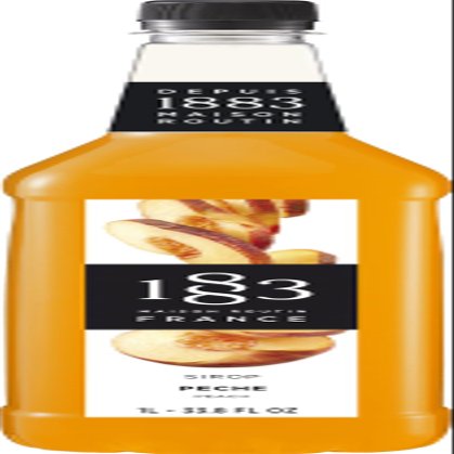 1883 Maison Routin Premium Peach Syrup  Fruity Infusion Perfect For Iced Tea, Cocktails, Mocktails & Sorbet, Natural Fruit Flavour, Allergen-Free, Vegan-Friendly, 1L PET Bottle