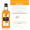 1883 Maison Routin Premium Peach Syrup  Fruity Infusion Perfect For Iced Tea, Cocktails, Mocktails & Sorbet, Natural Fruit Flavour, Allergen-Free, Vegan-Friendly, 1L PET Bottle view 3