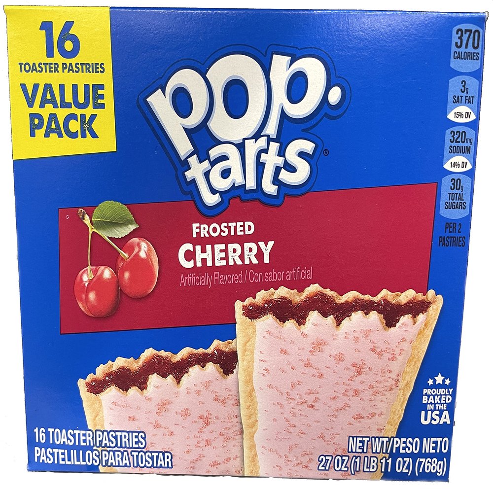 Kellogg's, Pop-Tarts, Frosted Cherry, 16 Count, 32oz Box (Pack of 2) by Pop-Tarts