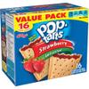 Kellogg's, Pop Tarts, Unfrosted Strawberry Toaster Pastries, 16 Count, 29.3oz Box (Pack of 2) view 1